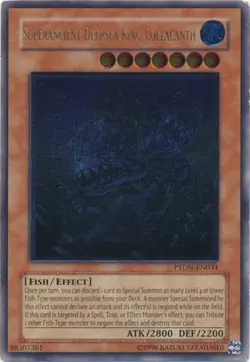 Superancient Deepsea King Coelacanth - PTDN-EN034 - Ultimate Rare - Unlimited Ed - Image 1