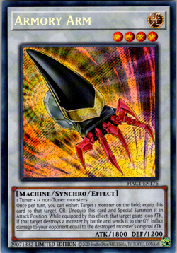 1x Yu-Gi-Oh! Armory Arm - HAC1-EN176 - Secret Rare - Limited Edition - NM/lp - Image 1