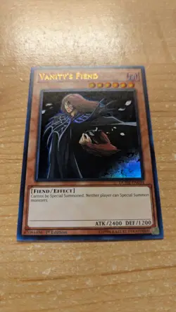 Yugioh - Vanity's Fiend - DUDE-EN034 - 1st Edition Ultra Rare - Near Mint NM - Image 1