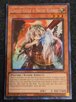 Yugioh! TCG - Ghost Ogre & Snow Rabbit Prismatic Collector’s Rare - RA04-EN015 - Image 1
