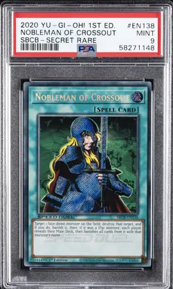 2020 YU-GI-OH! SPEED DUEL: BATTLE CITY BOX #EN138 NOBLEMAN OF CROSSOUT PSA 9 - Image 1