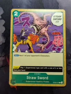 Straw Sword ST02-017 One Piece TCG Worst Generation - Image 1