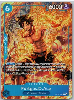 Portgas.D.Ace Alternate Art OP08-052 Rare Two Legends One Piece - Image 1