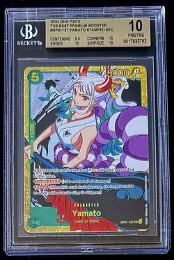 BGS 10 One Piece OP01-121 SEC Yamato - English - Foil - PRB01 - Graded - Image 1