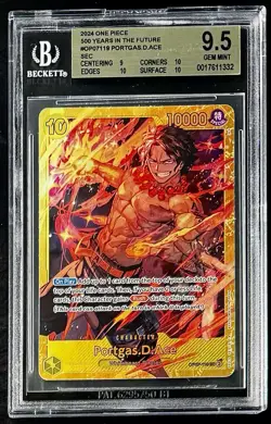 BGS 9.5 One Piece OP07-119 SEC Portgas.D.Ace - English - 500 Years Future-Graded - Image 1