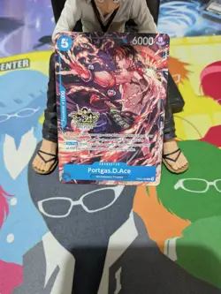 Portgas.D.Ace OP07-053 | 3rd Anniversary Pre Release Promo Card | One Piece - Image 1