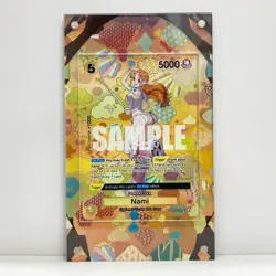 ONE PIECE TCG EXTENDED ART ACRYLIC CASE CARD NAMI SP OP08-106 SR OP09 ANIME L28 - Image 1