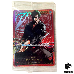 [SEALED] Roronoa Zoro L OP01-001 [Gold Text LECAFIG PAR] ONE PIECE Japan - Image 1