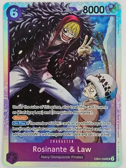 One Piece - EB04-038 Rosinante & Law - Super Rare - Image 1
