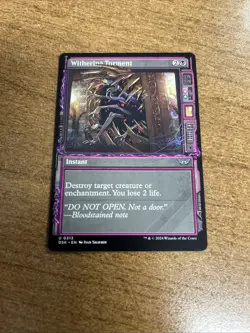 Withering Torment (Showcase) Duskmourn: House of Horror Regular NM-M Unplayed - Image 1