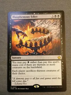 Blasphemous Edict Foundations Regular NM R 0057 Free Shipping - Image 1