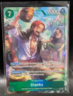Shanks (Alternate Alt Art) OP14-027 R THE AZURE SEA'S SEVEN English - Image 1