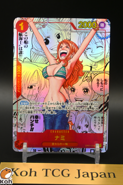 Nami (Manga Alt Art) OP01-016 The Best Japanese ONE PIECE Card 2024 Comic Para - Image 1
