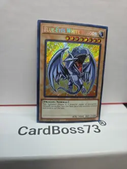Blue-Eyes White Dragon BLMM-EN001 Battles of Legend: Monster Mayhem 1st Edition - Image 3