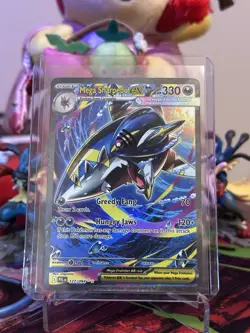 Mega Sharpedo ex 127/094 Special Illustration SIR Pokemon Phantasmal Flames NM - Image 1