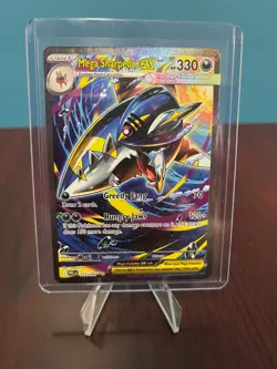 Mega Sharpedo ex 127/094 Special Illustration SIR Pokemon Phantasmal Flames NM/M - Image 3