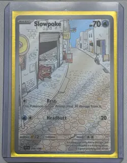 Slowpoke Illustration Rare IR 204/198 2023 Pokemon TCG Scarlet & Violet Base Set - Image 1