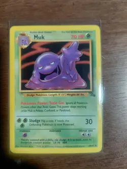 Muk - 28/62 - Non Holo Rare Fossil - Pokemon Card - Image 1
