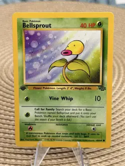 Pokemon TCG Bellsprout Jungle Card 49/64 Regular Common 1st Edition - Image 1