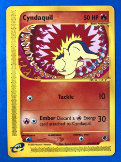 Cyndaquil 105/165 Expedition Common Pokemon TCG Card LP/MP - Image 1