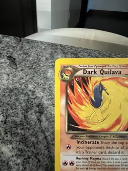 Pokemon TCG Dark Quilava Neo Destiny Card 39/105 Unlimited Uncommon - Image 2