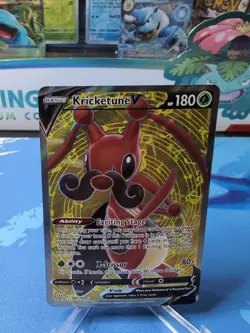 Kricketune V 142/163 Pokemon TCG Battle Styles Sword Shield Full Art Card NM - Image 1