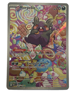 Pokemon TCG Morpeko Paradox Rift 206/182 Holo Illustration Rare Card NM - Image 1
