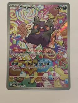 Pokemon TCG Morpeko Paradox Rift 206/182 Holo Illustration Rare Card NM - Image 2