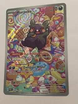 Pokemon TCG Morpeko Paradox Rift 206/182 Holo Illustration Rare Card NM - Image 3