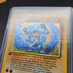 Pokemon TCG Machamp Holo Rare 1st Edition Card Base Set 8/102 - Image 3