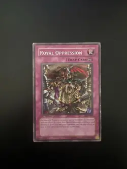 Yu-Gi-Oh Royal Oppression LOD-091 1st Edition Trap Card Vintage - Image 1
