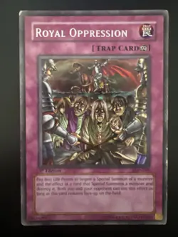 Yu-Gi-Oh Royal Oppression LOD-091 1st Edition Trap Card Vintage - Image 2