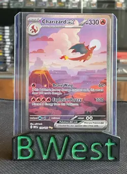 Charizard ex NM 199 SIR SV Scarlet & Violet 151 Pokemon TCG Card 2023 - Image 1