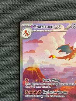 Charizard ex NM 199 SIR SV Scarlet & Violet 151 Pokemon TCG Card 2023 - Image 3