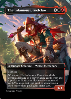 The Infamous Cruelclaw - High Quality Altered Art Custom Cards - Image 1