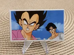 Vegeta Doragon Ball Menko Trading Card TCG Made in Japan Japanese Fuji TV 55715 - Image 1