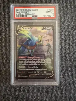 Zacian V TG21/TG30 Pokemon Card PSA 10 Astral Radiance 2022 Trading Card CCG - Image 4
