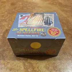 SPELLFIRE Dungeons SET 12 Booster Packs Sealed Box - First Edition D&D Cards - Image 1