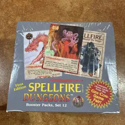 SPELLFIRE Dungeons SET 12 Booster Packs Sealed Box - First Edition D&D Cards - Image 2