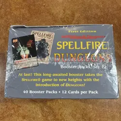 SPELLFIRE Dungeons SET 12 Booster Packs Sealed Box - First Edition D&D Cards - Image 3