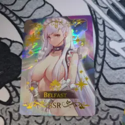 Belfast Azur Lane SSR Goddess Story Anime Waifu Card Girl Foil Doujin - Image 1