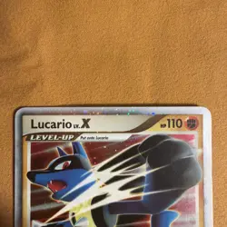 Pokemon TCG Lucario LV.X Holofoil Card Mysterious Treasures 122/123 - Image 2