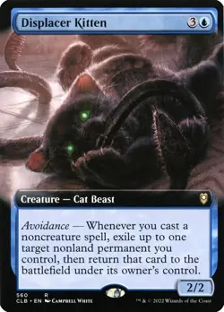 Displacer Kitten (Extended Art) Commander Legends: Battle for Baldur's Gate Foil - Image 1