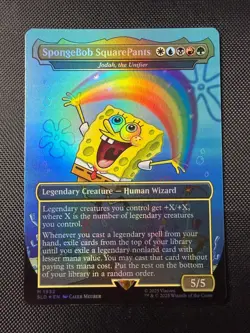 MTG Spongebob Squarepants x Secret Lair M 1932 Rainbow Foil NM - Image 1