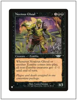 1x Noxious Ghoul, The List, Magic the Gathering MTG NM - Image 1