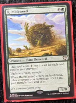 MTG Rumbleweed NM-Mint Condition Commander: Outlaws of Thunder Junction - Image 1