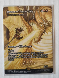 Dragon of Mount Gulg - Ancient Copper Dragon Final Fantasy MTG - pack pulled - Image 1