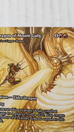 Dragon of Mount Gulg - Ancient Copper Dragon Final Fantasy MTG - pack pulled - Image 3