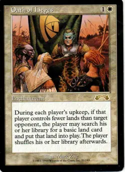 MTG: Exodus: Oath of Lieges: Lightly Played Condition - Image 1