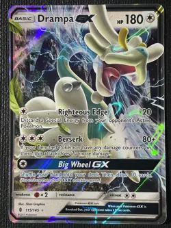 Drampa GX #115/ 145 Sun and Moon Guardians Rising Pokemon Cards TCG Near Mint - Image 1